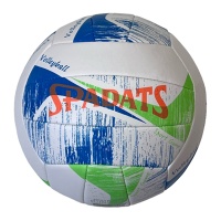 Мяч волейбольный (бело/сине/зеленый), PU 2.7, 300 гр, машинная сшивка E39981
