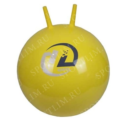 Мяч-попрыгунBB-004-45 с рожками (45см, желтый)